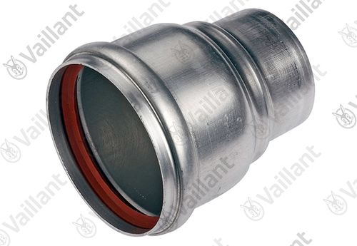 VAILLANT-Adapter-63-80-mm-Abgasleitungen-DN-80-Alu-starr-Vaillant-Nr-147777 gallery number 1